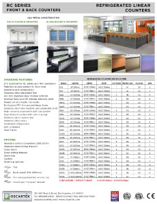 Download Refrigerated Counter Spec Sheets