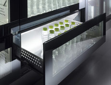 Refrigerated glass drawers