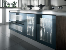Refrigerated glass drawers and doors
