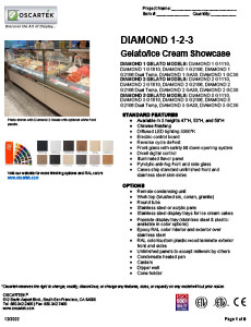 Download Diamond 1-2-3 Gelato / Ice Cream Spec Sheets