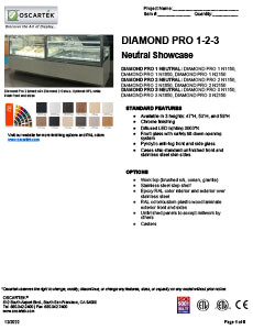 Download Diamond 1-2-3 Pro Neutral Spec Sheets