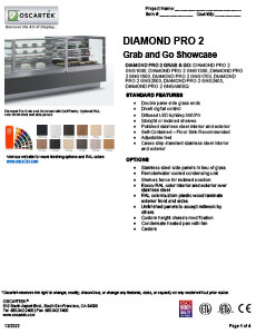 Download Diamond Pro 2 Grab and Go Spec Sheets