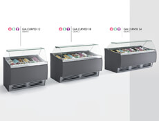 Gia gelato models: Curved 12, Curved 18, Curved 24