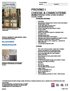Download Provino I Cheese & Charcuterie Spec Sheets